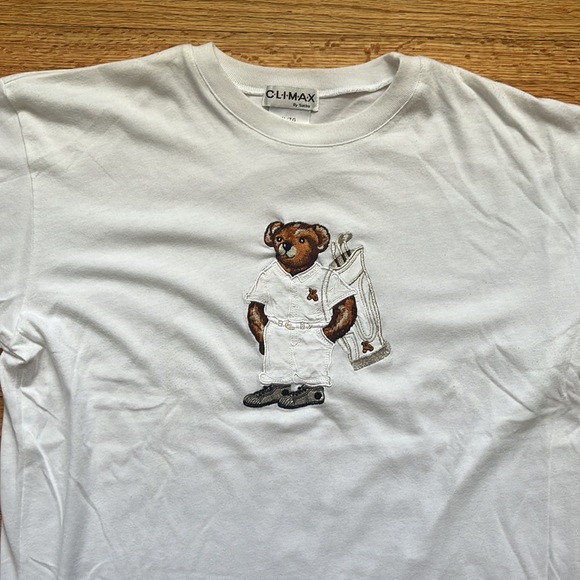 Vintage Climax By Sacha Bear Golf T-Shirt / XL - Picture 2 of 7
